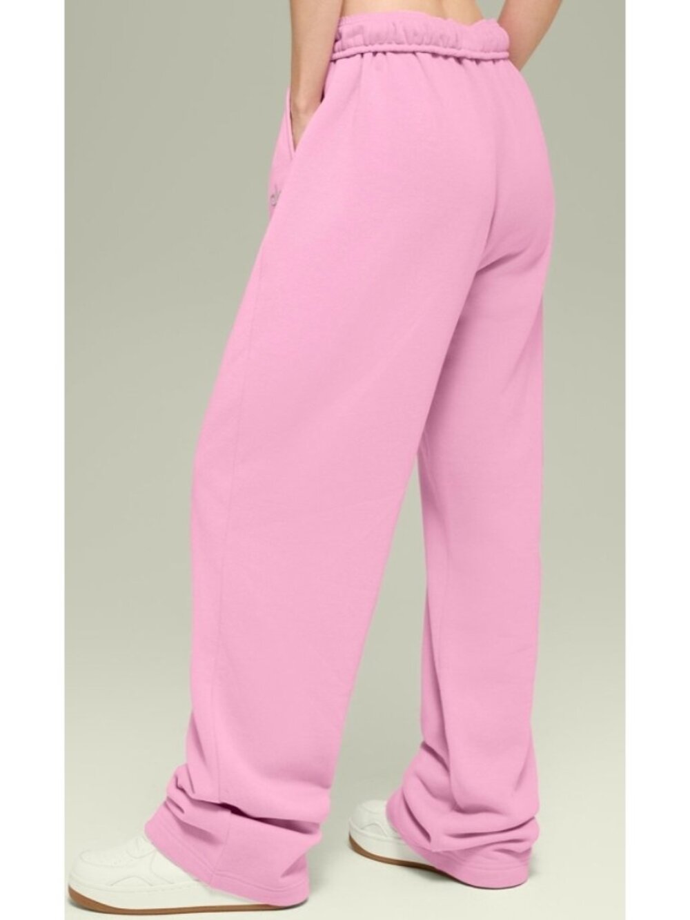 Alo Accolade Straight Leg Sweatpants Candy Heart Pink High-Rise Waist Joggers S - Picture 2 of 14